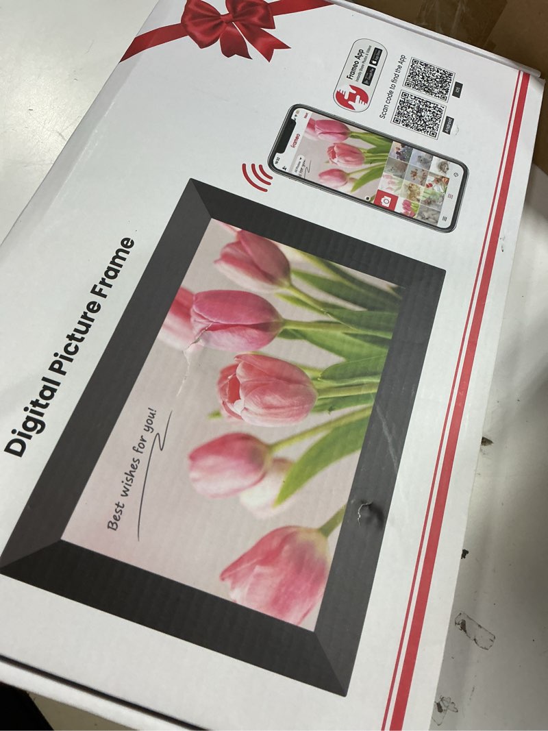 Condition photo showing Good Condition for bigasuo digital picture frame, 10.1" frameo digital frame wifi with 32gb memory, 1280x800 ips touch screen, send photos/videos from your phone anywhere, photo gifts for parents and grandparents 10.1" black 32gb 1pack