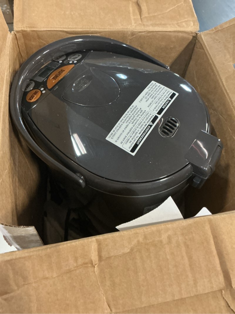 Condition photo showing As Is for zojirushi cd-wcc30 micom water boiler and warmer (101 oz, silver dark brown) 3.2 quarts boiler