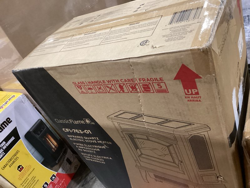 Condition photo showing Good Condition for ClassicFlame 17.5 W Infrared Quartz Electric Stove Heater  Black