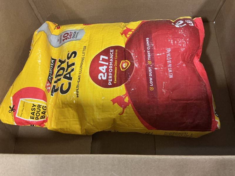 Condition photo showing Good Condition for Purina Tidy Cats Clumping Cat Litter Odor Control, 24/7 Performance Multi Cat Litter - 16 lb. Bag 16lb Bag (Pack of 1)