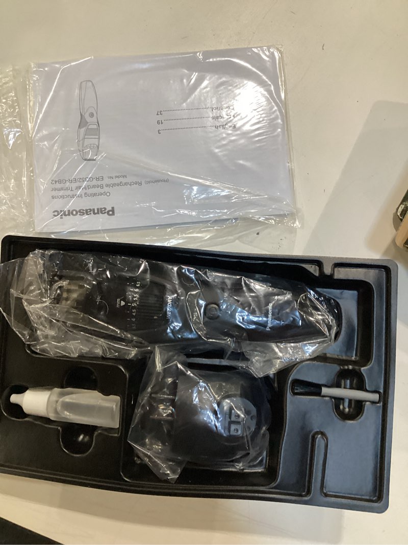 Condition photo showing Good Condition for panasonic - rechargeable beard/hair trimmer with adjustable trim settings wet/dry – er-gb42-k - black