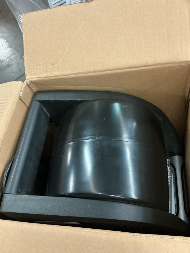 Condition photo showing As Is for Lasko High Velocity Fan, 15", 375 CFM, Professional Utility Pivoting Blower Fan with 3 Speeds, 2 Accessory Outlets, 120V, Black, Model U15617 Modern