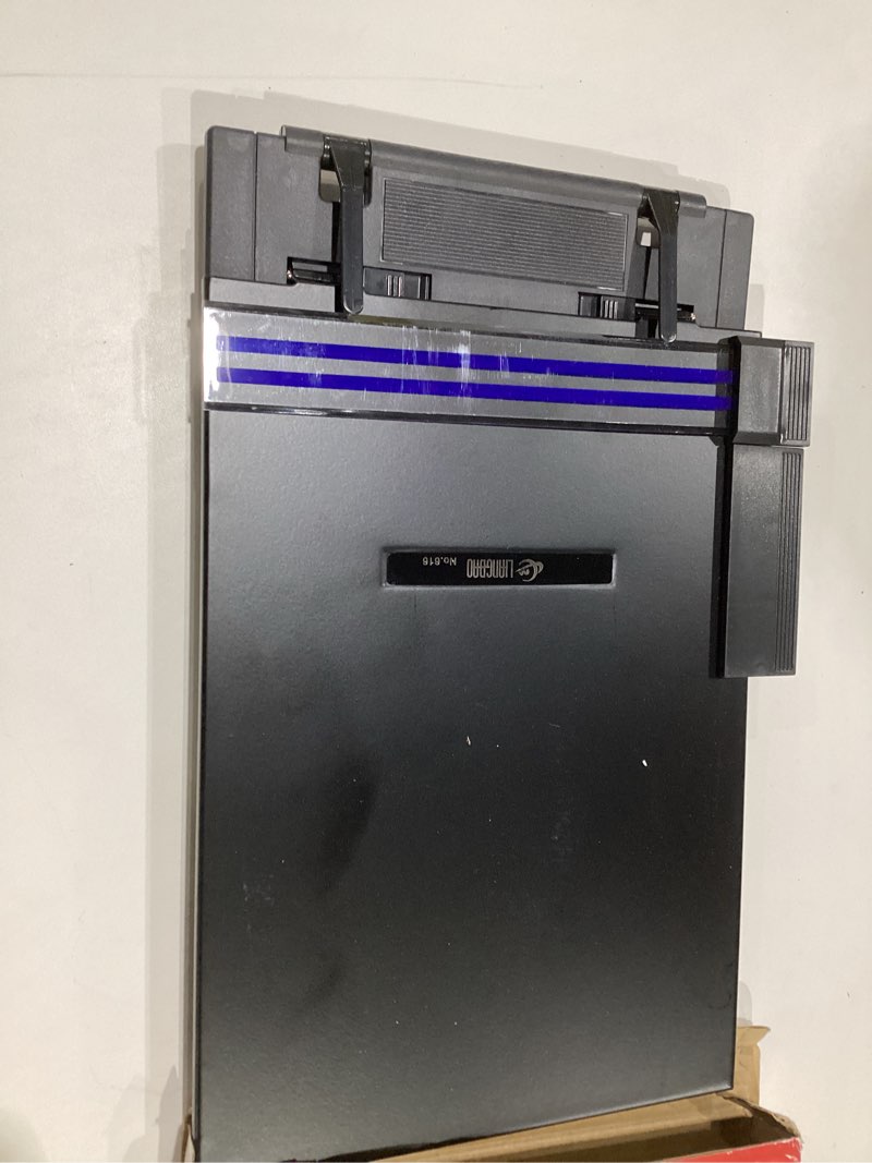 Condition photo showing As Is for Desktop Document Holder Stand with 7 Adjustable Positions, Black Metal File Organizer Management Copyholder for Typing Speech Reading A4 Letter Music Book Tablet Office, with Paper Clip and Line Guide