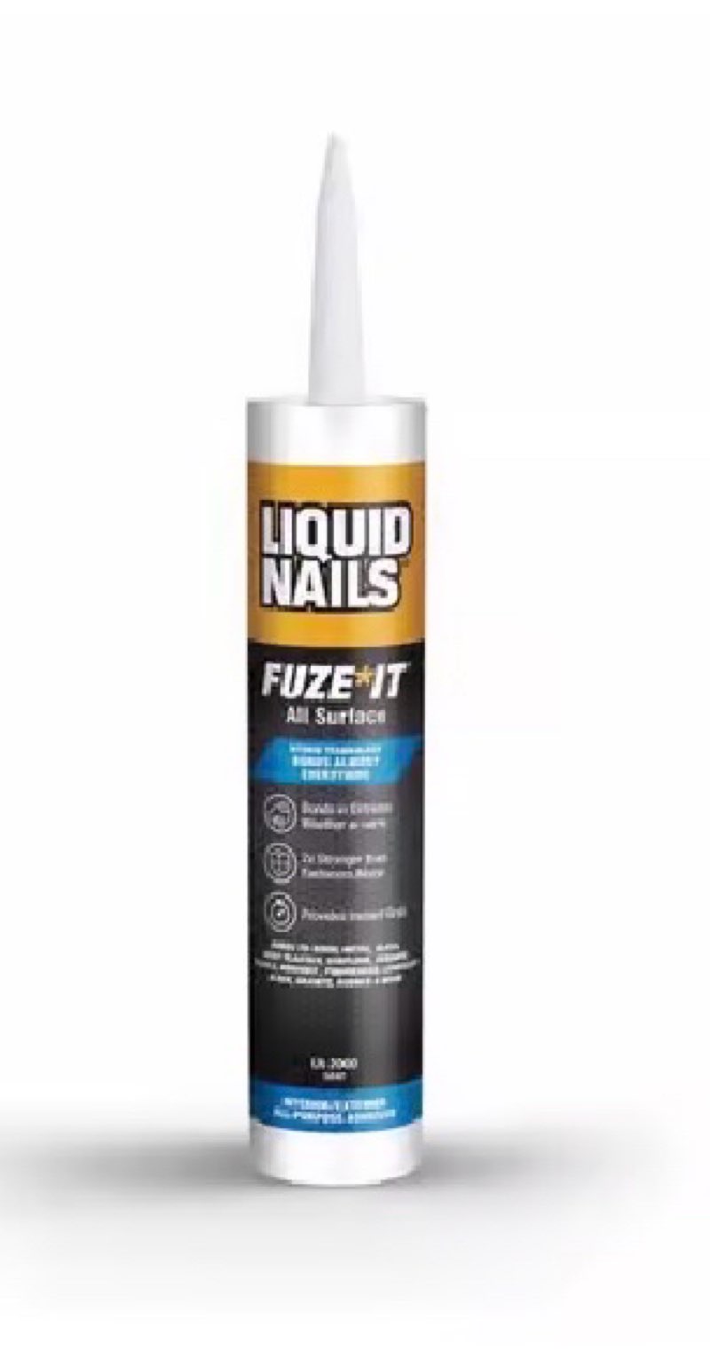 Liquid Nails Fuze-It All Surface High Strength Hybrid Adhesive Gray Adhesive 9 oz