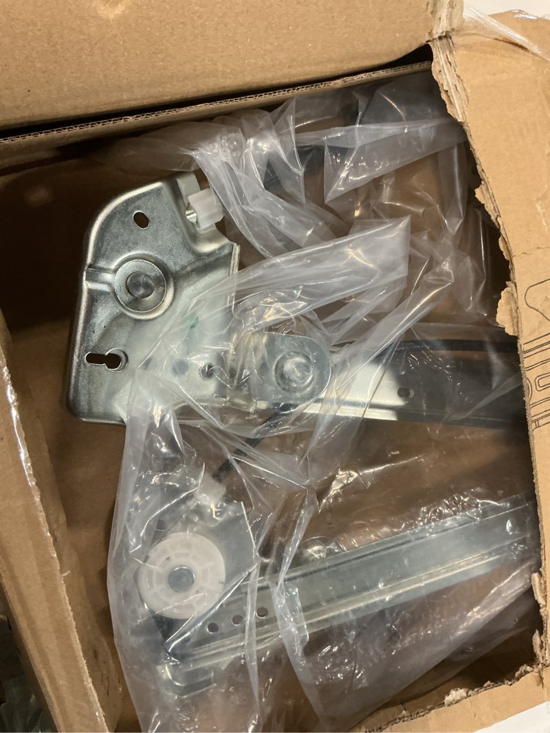 Condition photo showing As Is for front right passenger side power window regulator w/motor assembly replacement for 2004 2005 2006 2007 2008 ford f150 (standard cab/crew cab), 2006 2007 2008 lincoln mark lt replaces# 741-429 front passenger side
