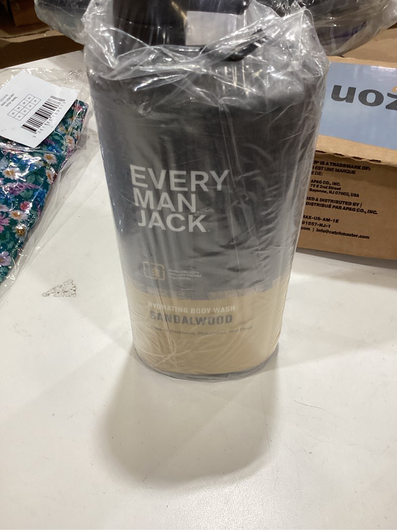 Condition photo showing Good Condition for Every Man Jack Amber + Sandalwood Mens Body Wash for All Skin Types - Cleanse, Hydrate, and Smell Great - Free of Parabens, Phtalates, and Dyes - 33.8 fl oz 
