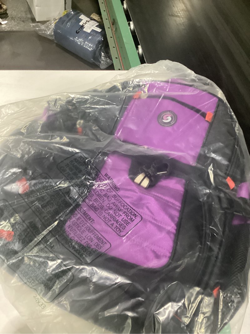 Condition photo showing Good Condition for shrradoo extra large 50l travel laptop backpack with combination lock, college backpack airline approved business work bag fit 17 inch laptops for men women,purple purple travel backpacks