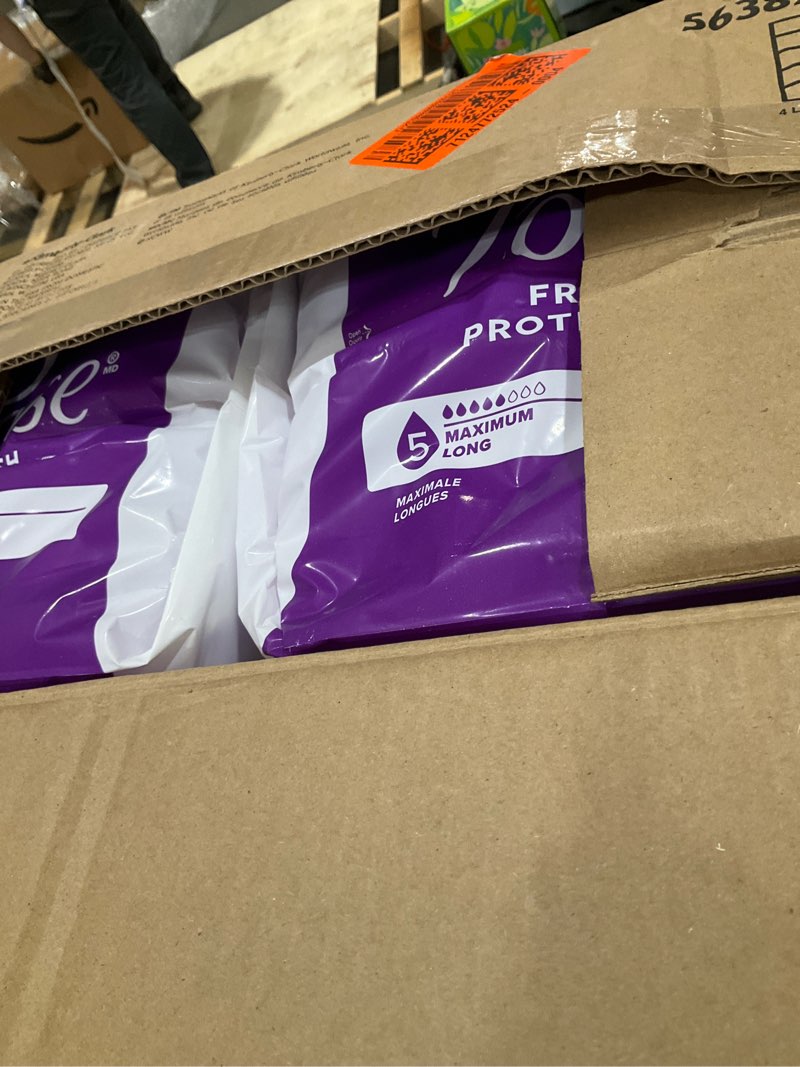 Condition photo showing Good Condition for poise incontinence pads & postpartum incontinence pads, 5 drop maximum absorbency, long length, 120 count (2 packs of 60), packaging may vary long length 120