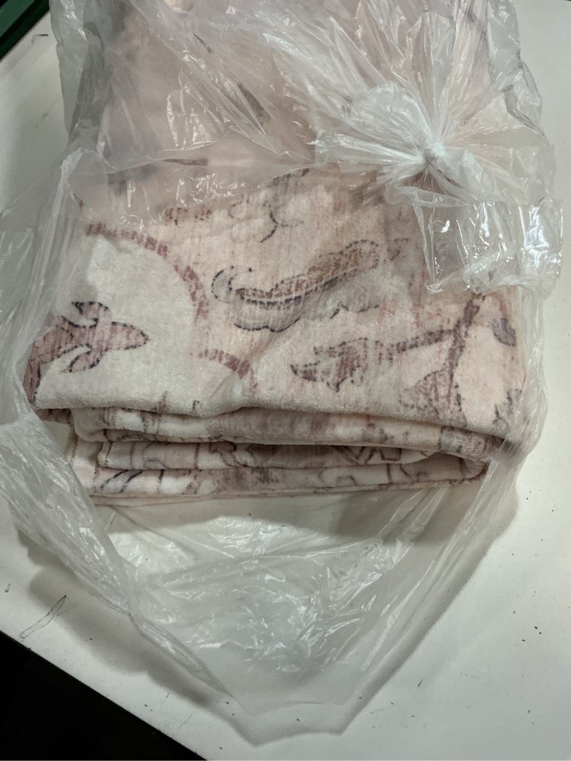 Condition photo showing As Is for releany area rugs 5'x8' washable non-slip, floral vintage distress print pattern medallion carpet for living room bedroom dining room, pink greypink cute pink 5' x 8' (rectangular)