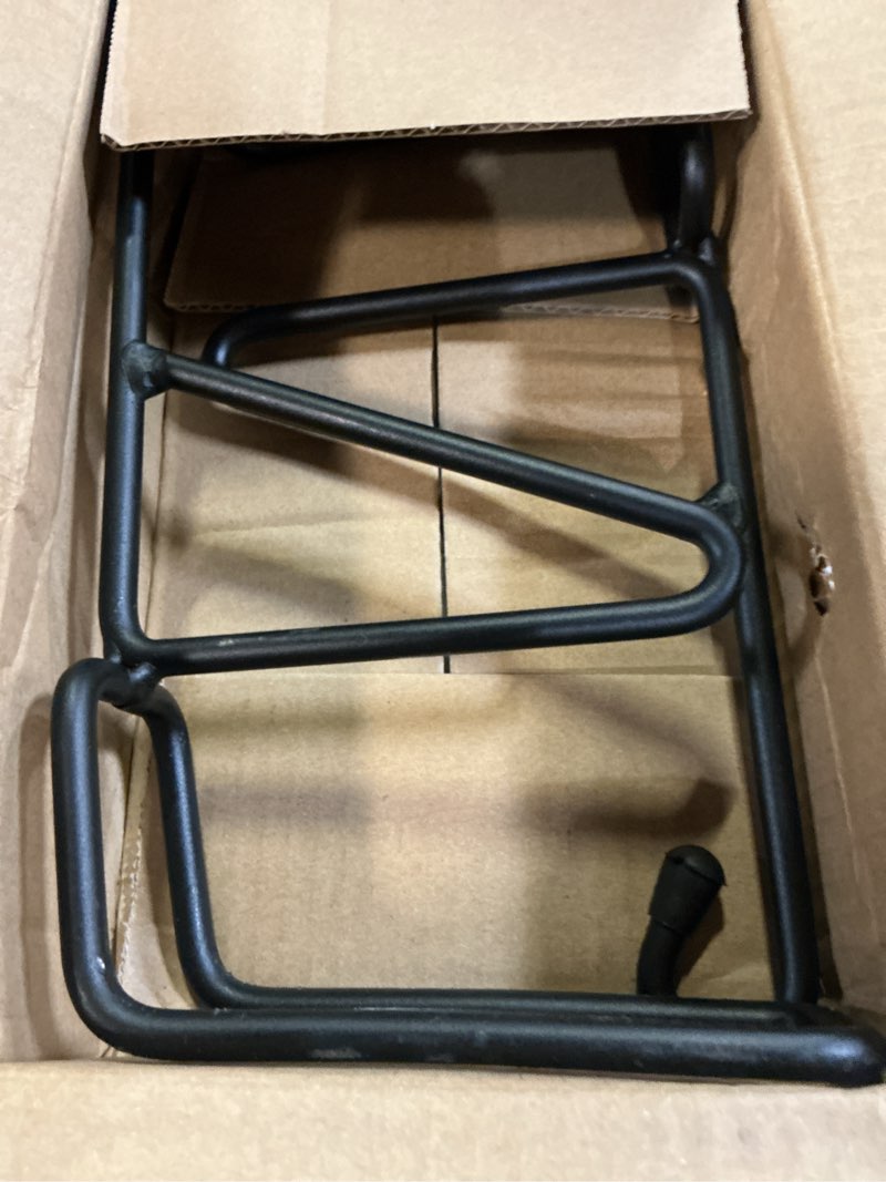 Condition photo showing Good Condition for vinazone vinyl fence hooks, patio hangers decorative black powder coated steel fence hangers suitabl