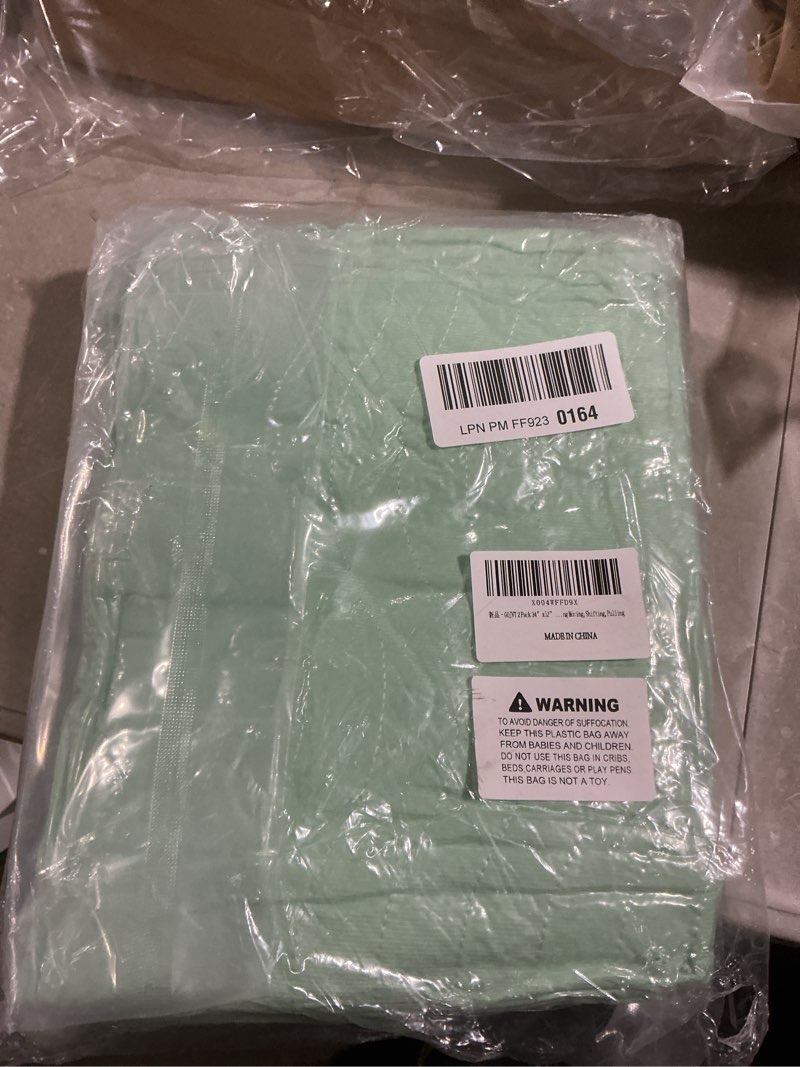 Condition photo showing Good Condition for reusable positioning bed pads for elderly adults with 8 handles 2 pack 34”x52” -absorbent draw sheet with handles,washable waterproof incontinence under pads for transferring moving,pulling 34×52 inch - 2 pack