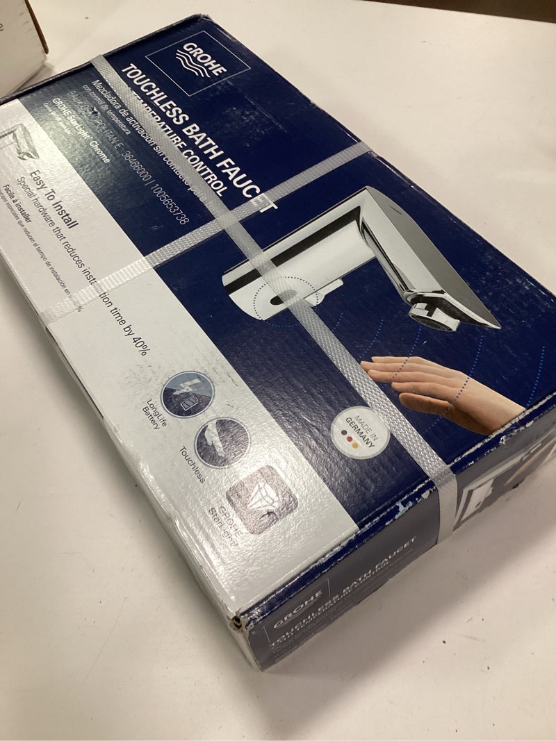 Condition photo showing New/Like New for Grohe 36466000 Baucosmopolitan E Touchless Electronic Faucet with Temperature Control Lever, Battery-Powered