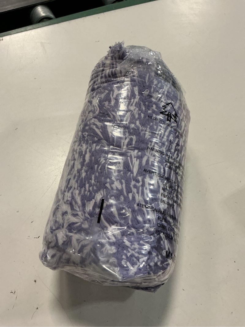Condition photo showing New/Like New for arotive microfiber bathroom rugs, shaggy soft and absorbent bath rug, thick plush machine washable dry bath mats for bathroom, tub and shower, 24x16, dark purple, rectangular dark purple rectangular 24" x 16"