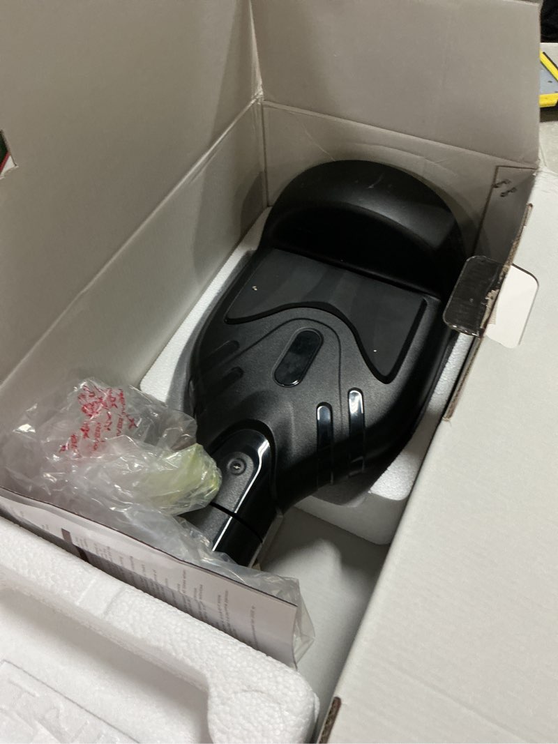 Condition photo showing As Is for Hover-1 Rival Electric Self-Balancing Hoverboard for Kids with 6.5” Tires, Dual 110W Motors, 6 mph Max Speed, and 3 Miles Max Range Black 