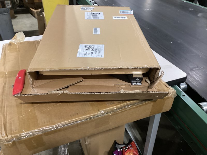 Condition photo showing Good Condition for Premimax Adjustable Overbed Table with Wheels, Pneumatic Height Lift Rolling Bedside Table, Standing