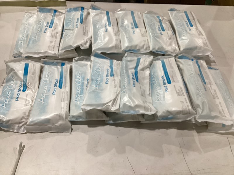 Condition photo showing Good Condition for aqua clear pool products pool shock 24x1 lb.