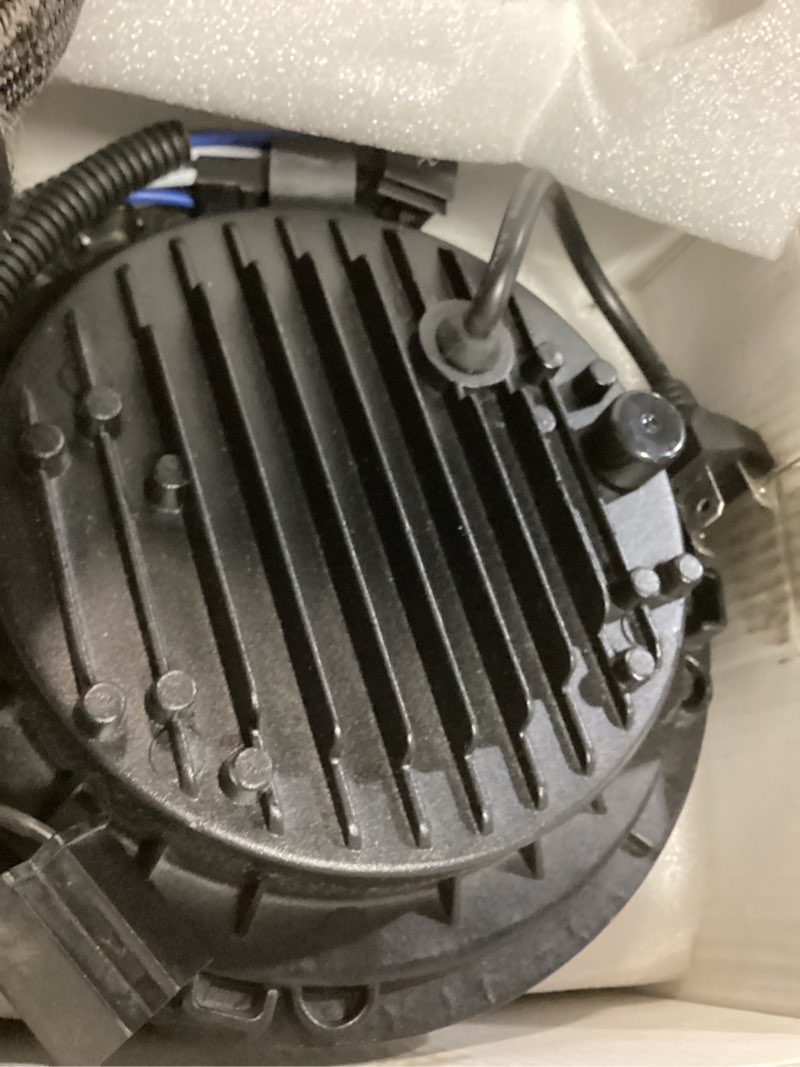 Condition photo showing Good Condition for uni-shine 2pcs projector 7 inch led headlight hi/lo beam chrome 7’’ round h6024 led headlight compatible with jeep wrangler jk cj tj fit for miata, for chevy sc2 chrome (2 pack)