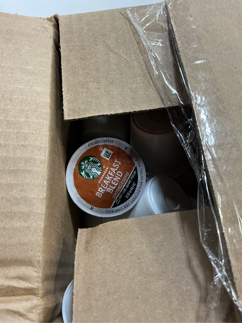 Condition photo showing New/Like New for (BEST IF USED BY :14/04/2026) Starbucks K-Cup Coffee Pods, Medium Roast Hot or Iced Coffee, Breakfast Blend, 40 Keurig Pods