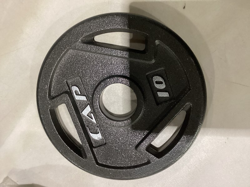 Condition photo showing As Is for CAP Barbell Rubber Olympic Bumper Plate | Multiple Options/Colors Economy 10lbs - *missing one *