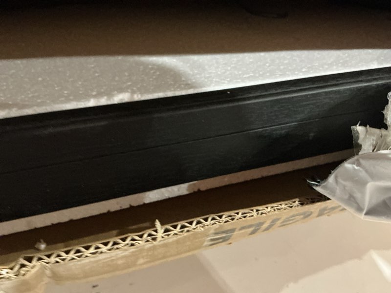 Condition photo showing New/Like New for iheipye jersey display frame case lockable, large sport jersey shadow box with 98% uv protection acrylic and hanger for baseball basketball football soccer hockey shirt and uniform,black standard jersey-felt lining-1 pack