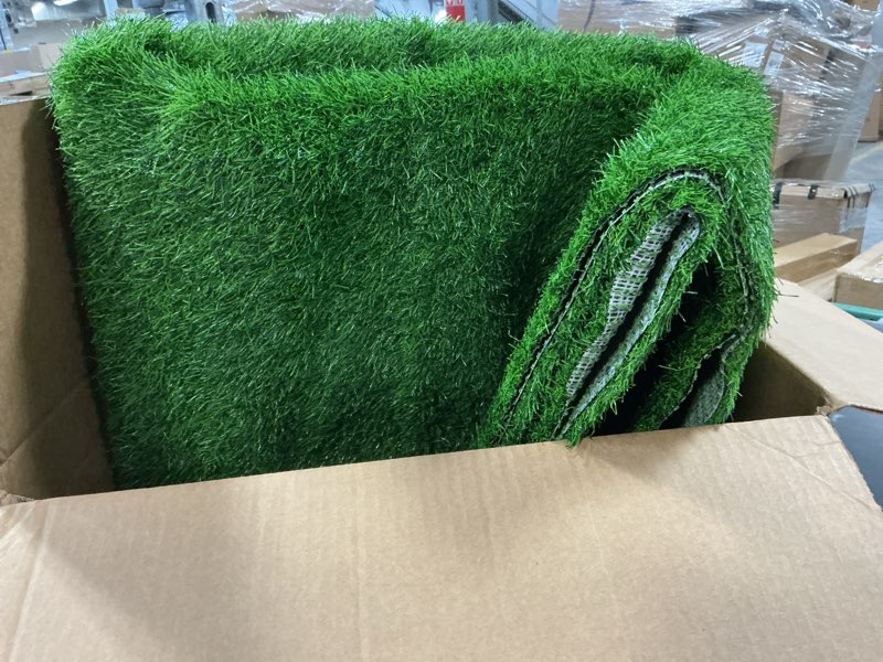 Condition photo showing As Is for Goasis Lawn Artificial Grass Turf Lawn - 6FTX10FT(60 Square FT) Indoor Outdoor Garden Lawn Landscape Synthetic Grass Mat