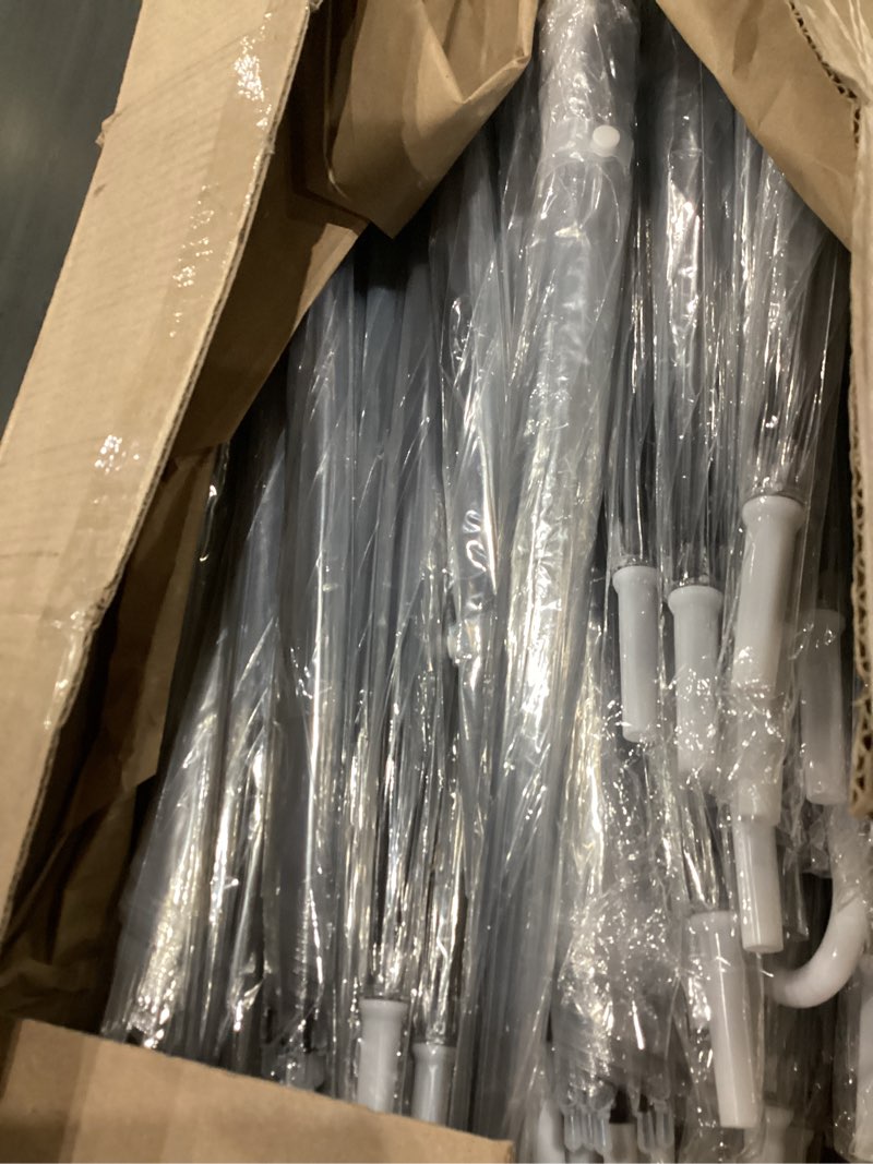 Condition photo showing Good Condition for 58 part ))))))clear umbrella transparent dome waterproof windproof long handle rain umbrella)