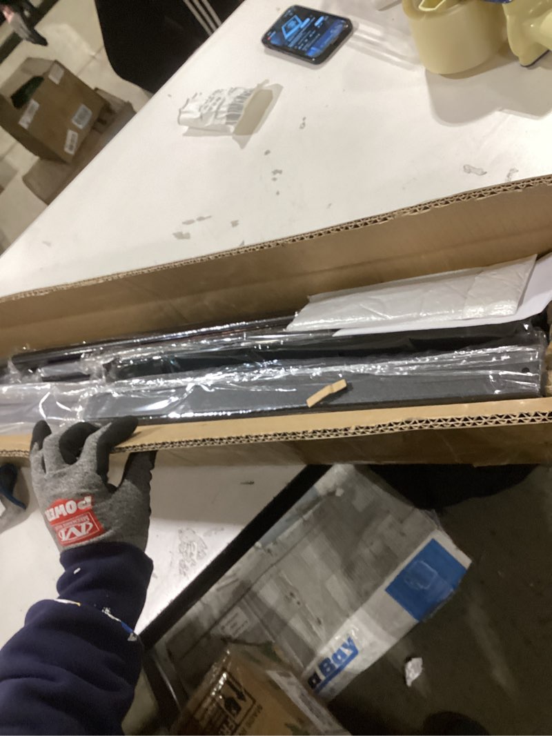 Condition photo showing New/Like New for Metty Metal Handrails for Outdoor Steps Suitable for 1 to 2 Steps- Wrought Iron Stair Railing- Step Steady with 2 Feet Handrailing- Safe Indoor Home Banisters (Black with Balusters) Black with Balusters 2 Step