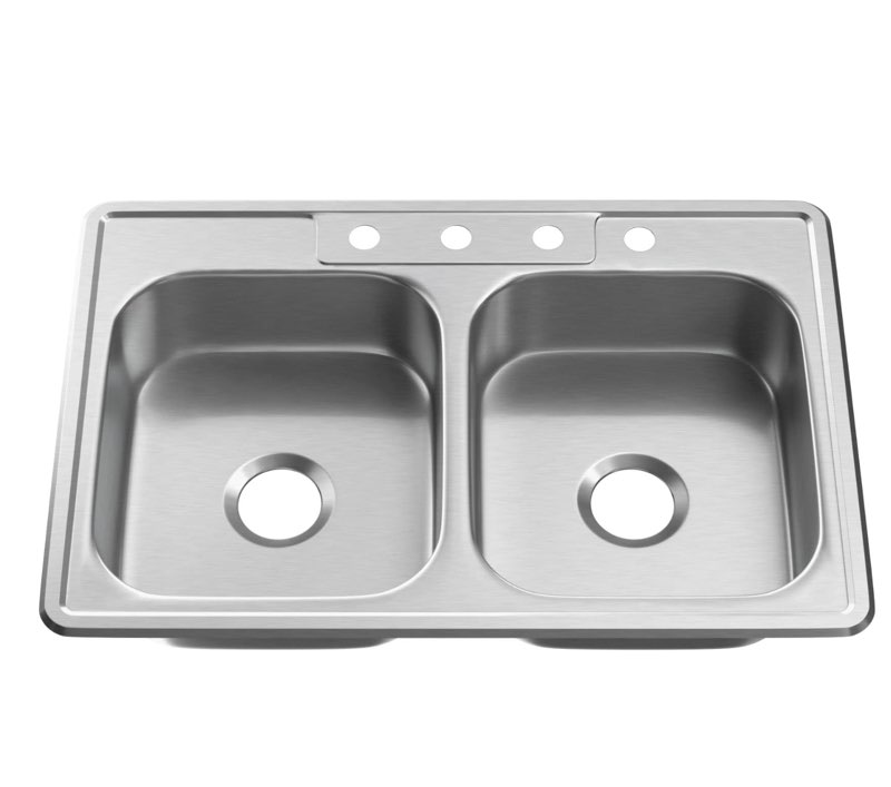 PROFLO PFSR332274A Bealeton 33" Drop In Double Basin Stainless Steel Kitchen Sink - Stainless Steel