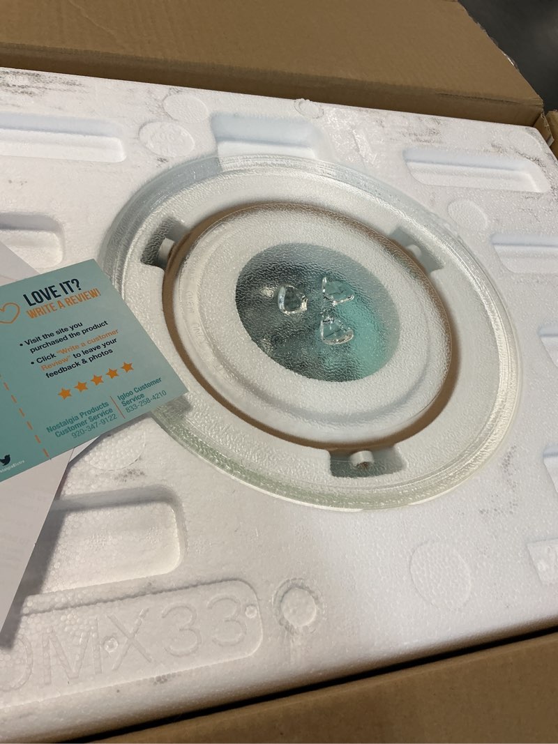 Condition photo showing As Is for Nostalgia Retro Compact Countertop Microwave Oven, 0.7 Cu. Ft. 700-Watts with LED Digital Display, Child Lock, Easy Clean Interior, Aqua Retro Classic 0.7 Cu. Ft. Aqua