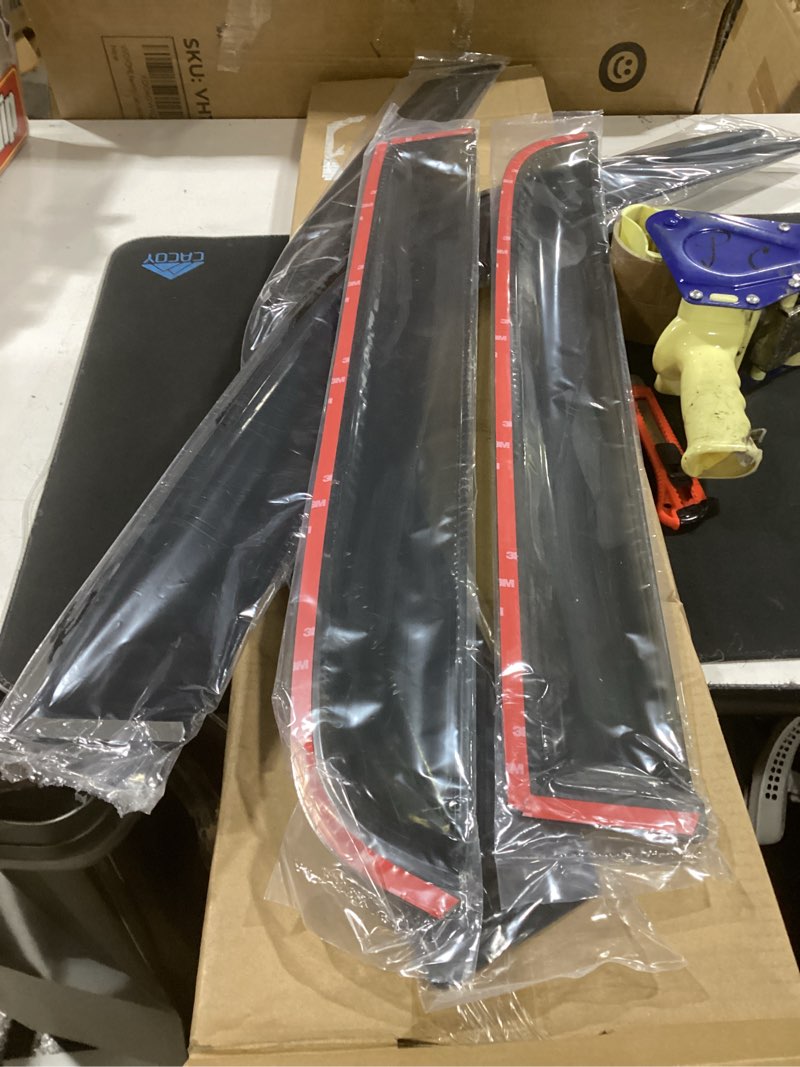 Condition photo showing As Is for window visors compatible with 1997-2001 honda cr-v crv front+rear jdm smoke sun/rain guard outside mount tape-on 4pcs 97-01 crv