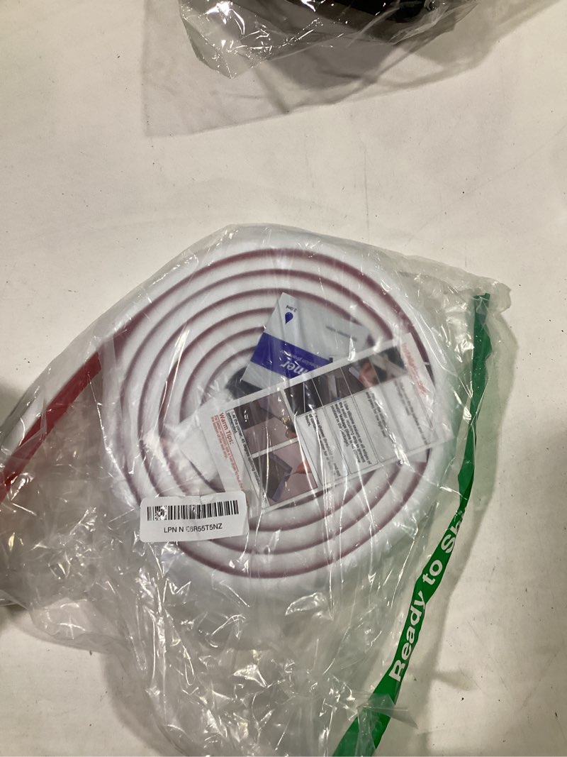 Condition photo showing Good Condition for 118” white shower threshold water dam stopper for dry and wet separation,self adhesive collapsible walk in shower splash guard seal strip,silicone sink edge water barrier for bathroom and kitchen white 118inch