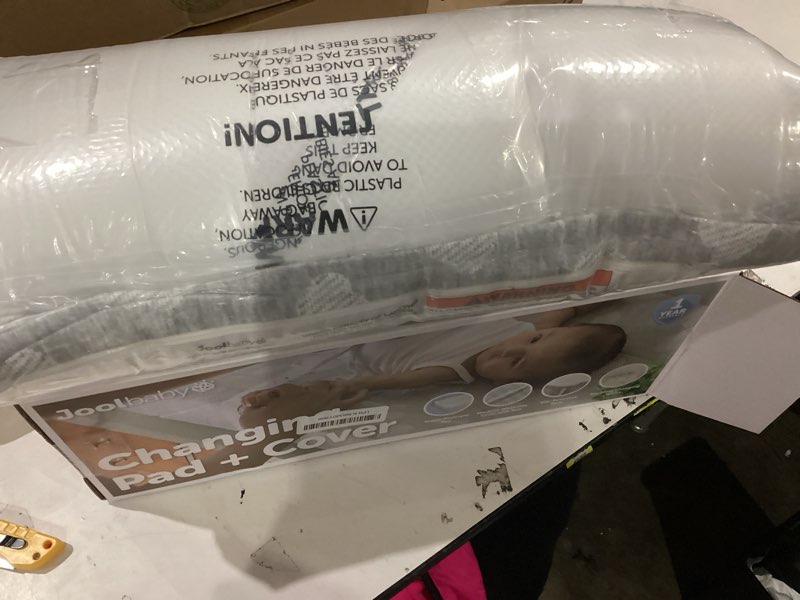 Condition photo showing Good Condition for Jool Baby Serenity Soft Changing Pad + Washable Cover, Non-Slip - Fits Standard Changing Tables & Dressers (Cloud Pattern, Gray)