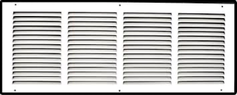 2 Pack of Handua 24"W x 10"H [Duct Opening Size] Steel Return Air Grille | Vent Cover Grill for Side