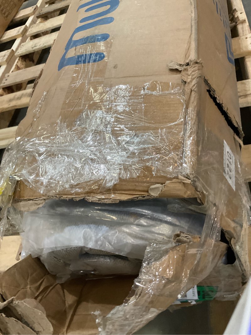 Condition photo showing As Is for queen size mattress,14 inch gel memory foam and innerspring hybrid mattress in a box with individual pocket spring for motion isolation & silent sleep,certipur-us,100 nights trial