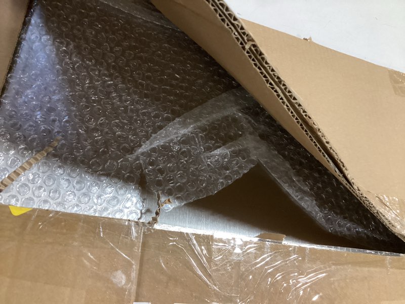 Condition photo showing Good Condition for (extra large,23.6"lx 19.3"w) 304 stainless steel chopping board, cutting board for meat vegetable fruit fish cheese, easy to clean extra large - 23.6"l x 19.3"w