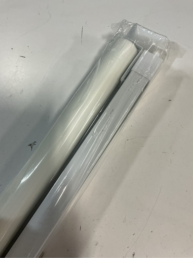 Condition photo showing Good Condition for lazblinds no-drill cordless zebra blinds - dual layer light filtering & room darkening, free-stop lift, easy install, day & night privacy with valance for window 36" w x 72" h, white 36"w x 72"h white