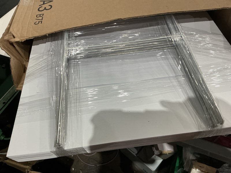 Condition photo showing Good Condition for newflager 10 pack 18 x 24 inches large white corrugated plastic yard sign with metal stakes for birthday, real estate garage sale signs, rent, guidepost decorations
