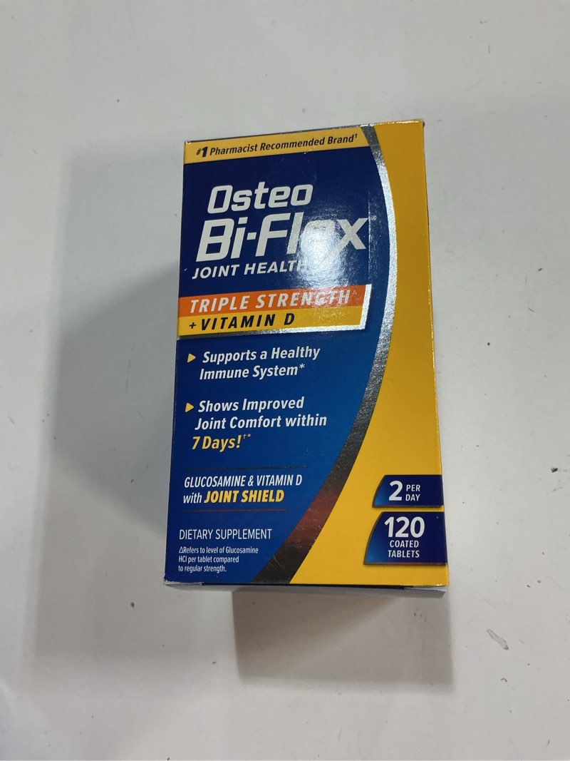 Condition photo showing New/Like New for (EXP:01/28)Osteo Bi-Flex Glucosamine Chondroitin with Vitamin D  Joint Health Supplement  120 Coated Tablets