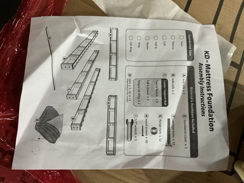 Condition photo showing item condition for ZINUS Edgar 8 Inch Bamboo Box Spring, Mattress Foundation, Sturdy Bamboo Structure, Low Profile, Easy Assembly, King
