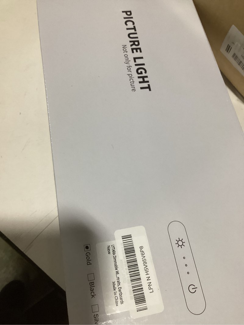 LYTARA Dimmable Cordless Picture Light with Controller and Timer, Rechargeable 5000mAh Battery Wall 