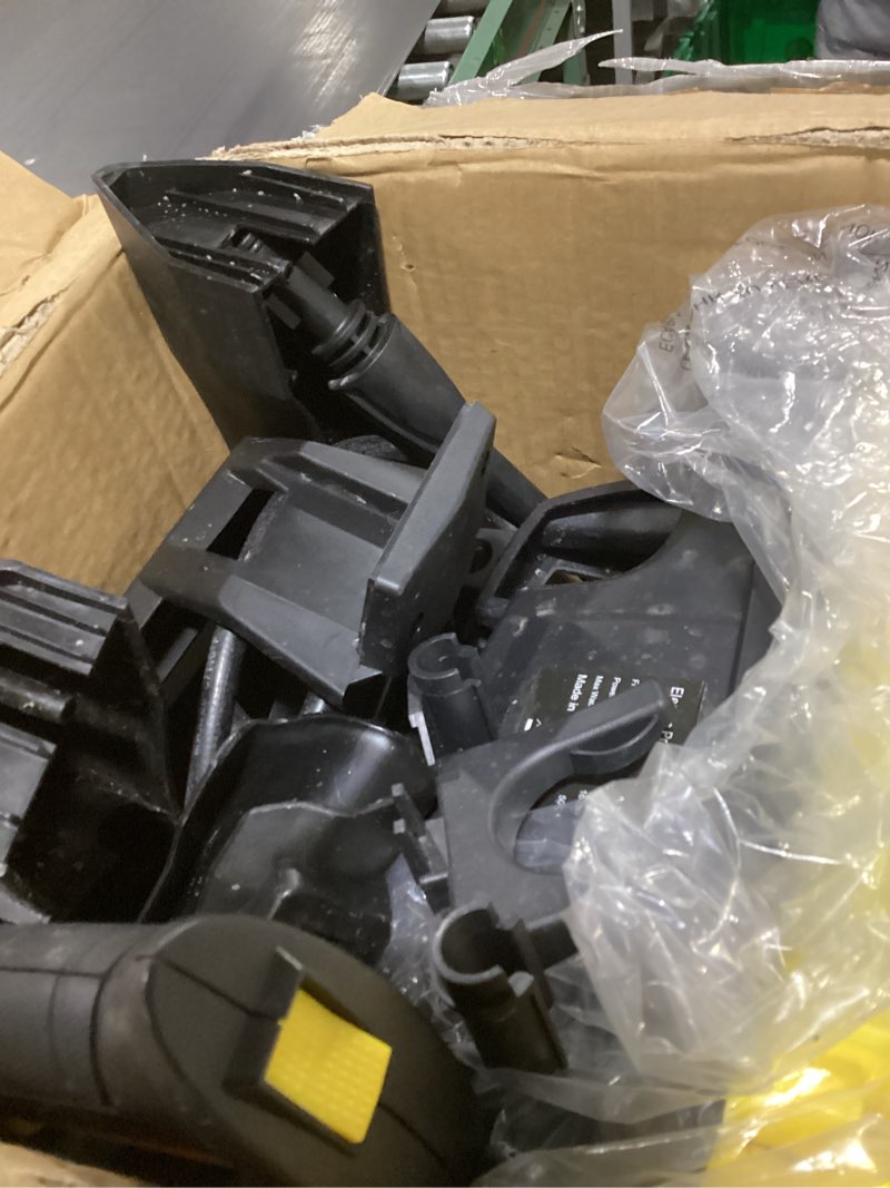 Condition photo showing As Is for 5000psi powerwasher with 4 quick connect nozzles, foam cannon for car, lane, patio cleaning, hydro jet pressure hose water wand for gutter patio car garden window, yellow