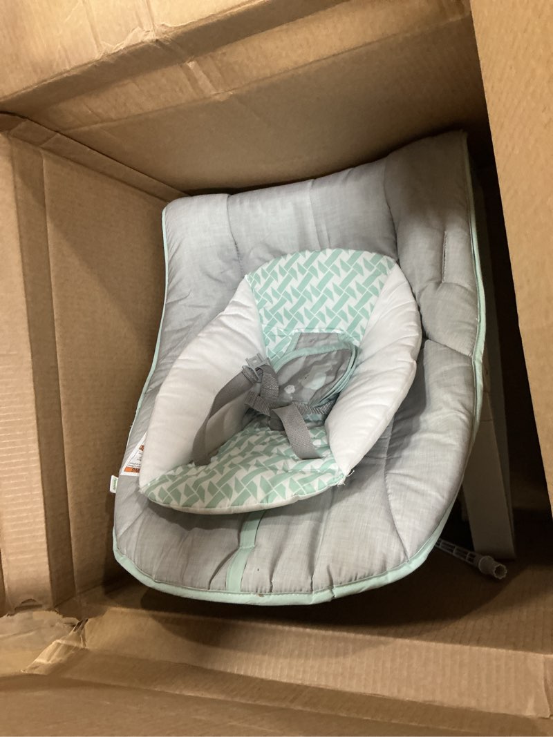 Condition photo showing As Is for Ingenuity Keep Cozy 3-in-1 Grow with Me Vibrating Baby Bouncer, Seat & Infant to Toddler Rocker, Vibrations & -Toy Bar, 0-30 Months Up to 40 lbs (Weaver)
