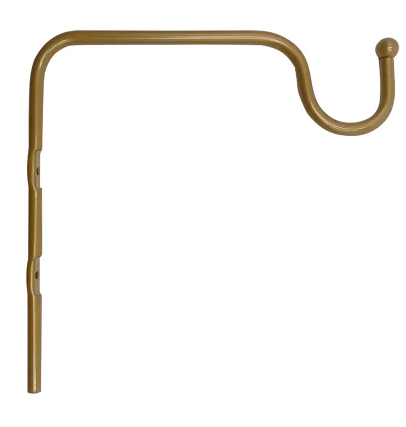 style selections 8-in gold steel traditional plant hook(s)