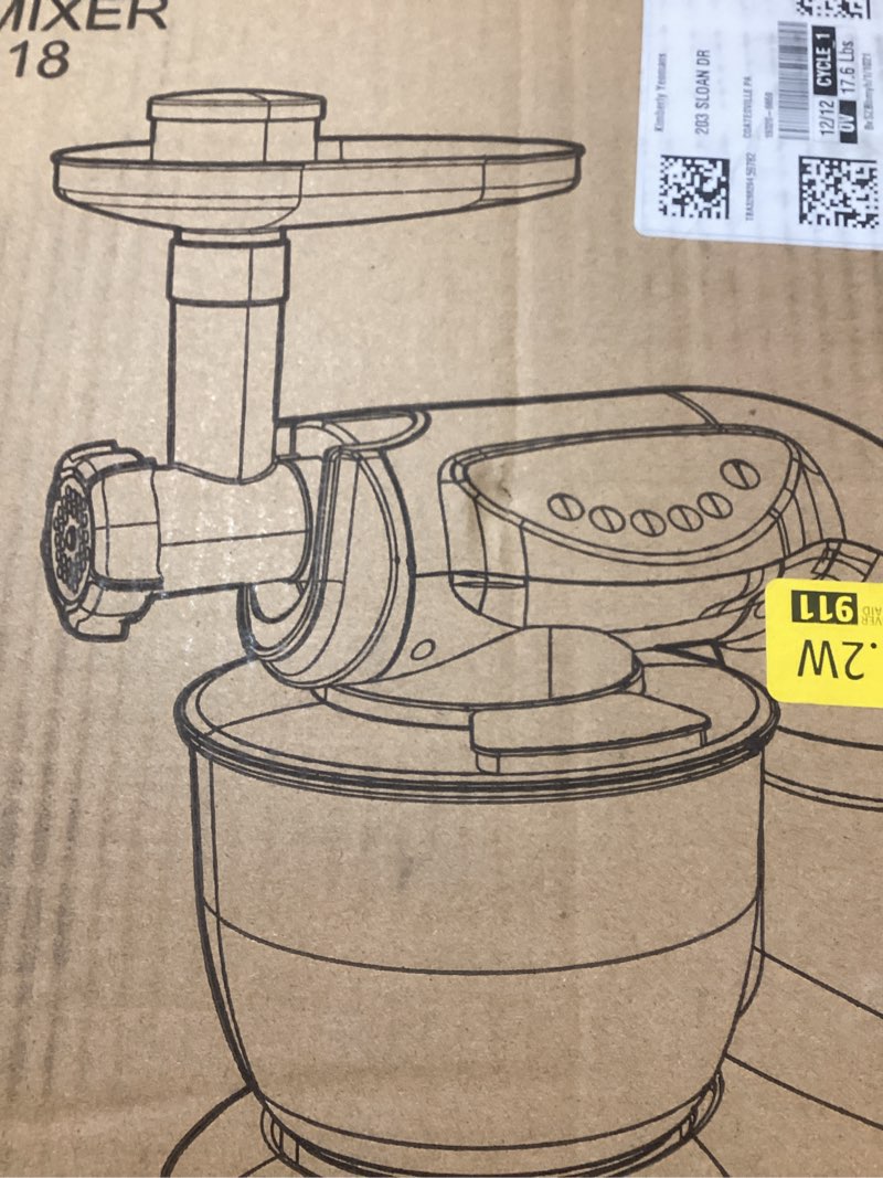 Aifeel Stand Mixer, 8.5QT+ 6QT Two Stainless Steel Bowls Electric Food Mixer, 7 in 1 Multifunctional