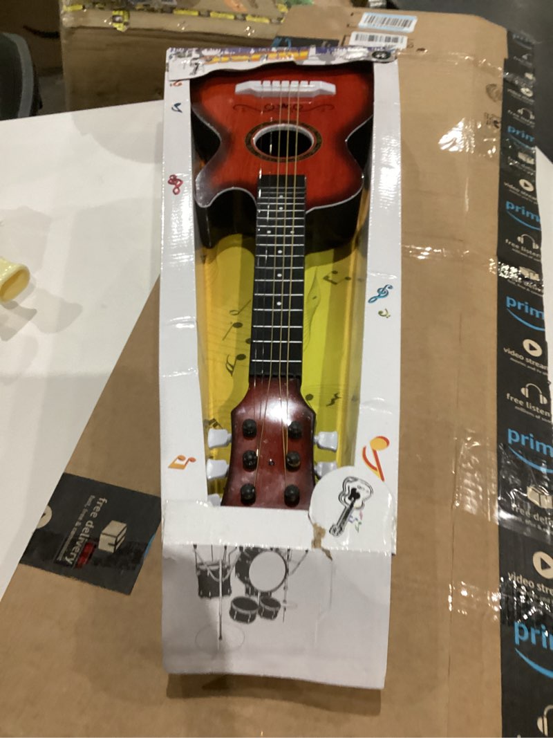 Condition photo showing Good Condition for 23" Acoustic Guitar, Kids 6 String Toy Guitar - Realistic Steel Strings - Beginner Practice First Musical Instrument for Children, Toddlers (Mahogany)