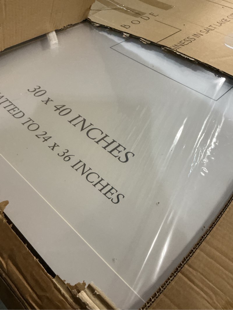 Condition photo showing Good Condition for airy abode premium black wood picture frame 30x40 matted to 24x36 - pick your size and color black 30x40