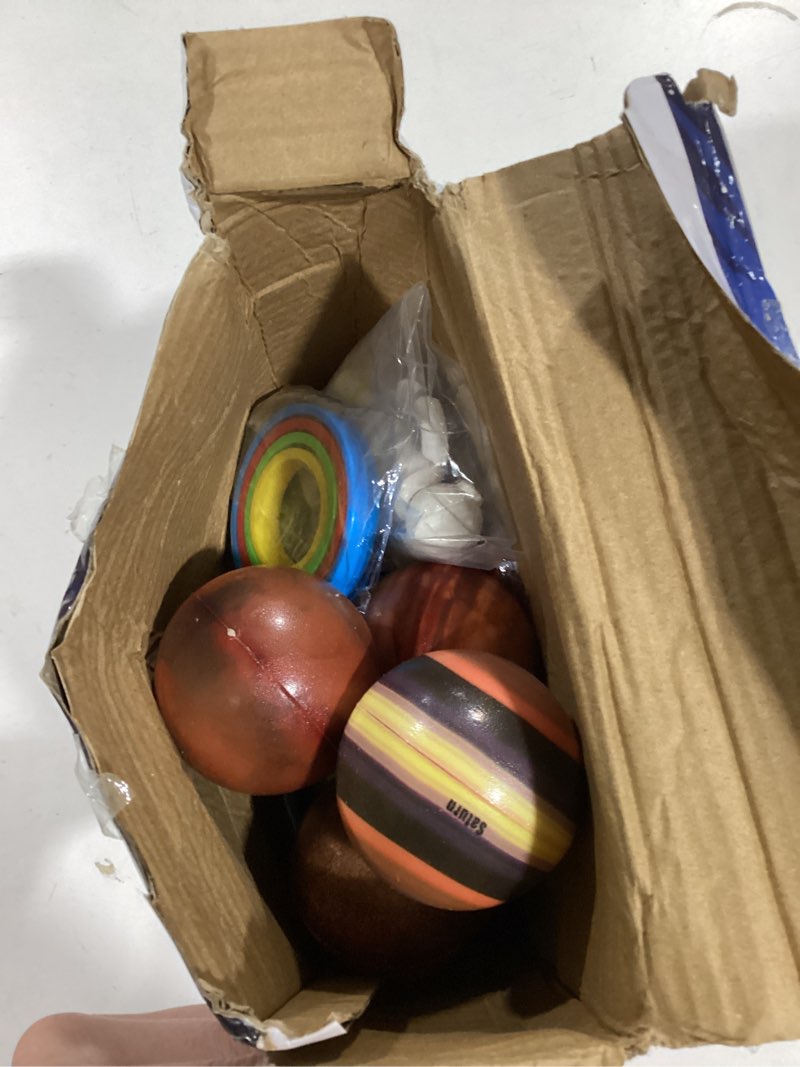 Condition photo showing Good Condition for Solar System Planets Toys for Kids, STEM Educational Sensory Toys for Autistic Children Non-Toxic, Space Astronaut Slime Ball Alien Monster Toy Set with Mesh Storing Bag for 3-5-8-10 Boy Girls