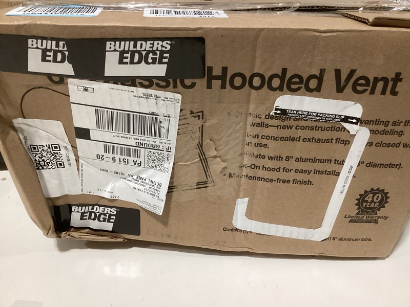 Condition photo showing Good Condition for builders edge 140056774020 6" hooded vent 020, heritage cream 020 - heritage cream