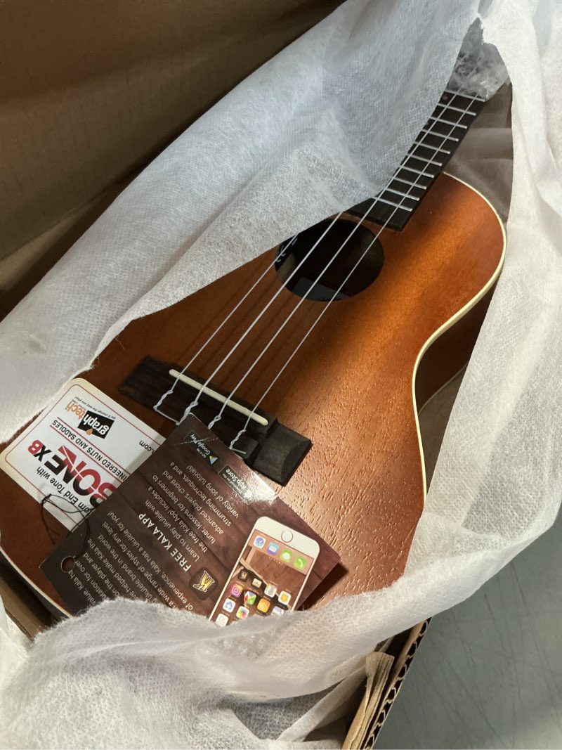 Condition photo showing As Is for Kala KA-CE Mahogany Concert Electric Ukulele