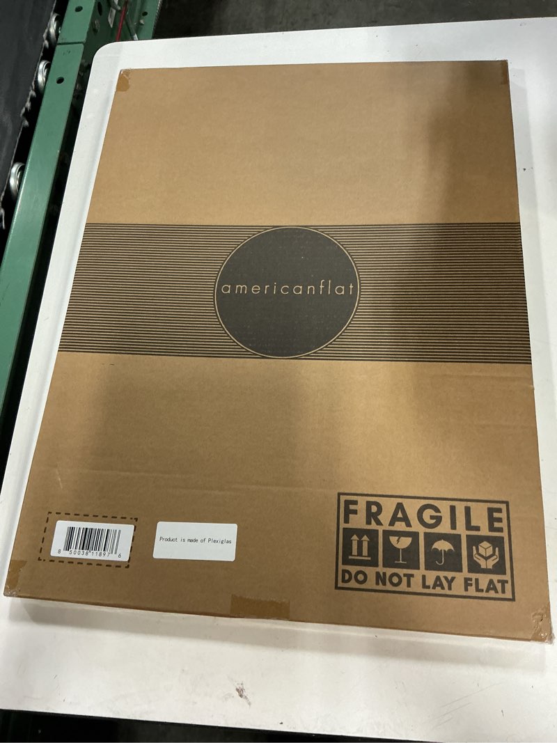 Condition photo showing New/Like New for americanflat 14x20 picture frame with polished plexiglass - signature collection - gallery-style frames made of engineered wood - photo frame for wall display - black 14x20 black